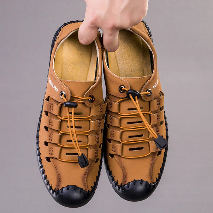 🔥Кожени сандали Aviator с увит пръст👞