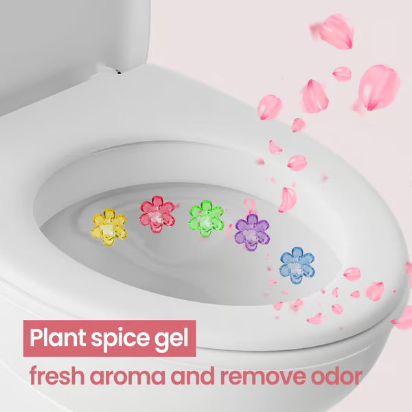 🚽Цветя Тоалетна чистачка Гел печат🌸