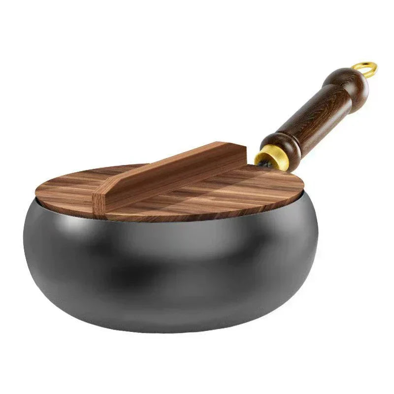 🍳 Светкавична разпродажба 🔥 Ултралек, без покритие, дебел чугунен тиган с незалепващо покритие