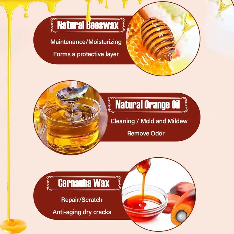 🔥Купете 1 и получете 1 безплатно 🍯Натурален балсам за дърво с пчелен восък и портокалово масло🫧.