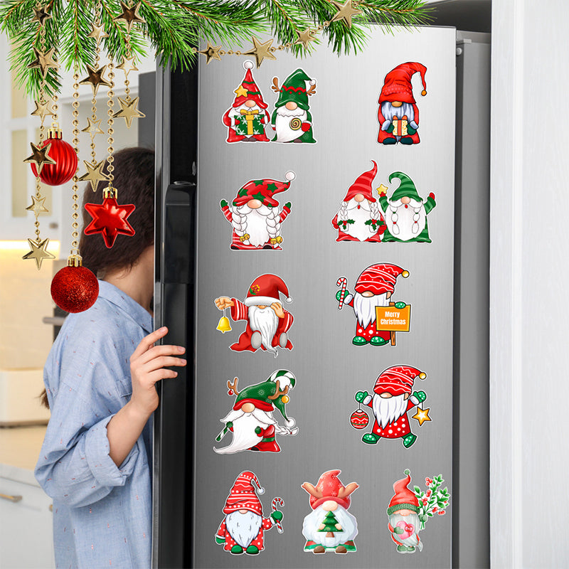 🎅🎄 Коледни 3D Картинени Магнитни Стикери