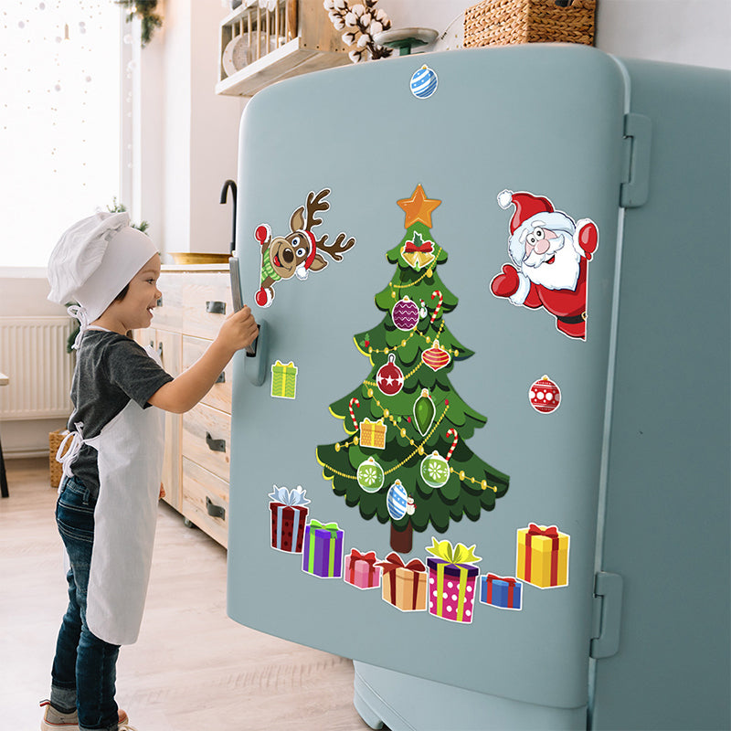 🎅🎄 Коледни 3D Картинени Магнитни Стикери