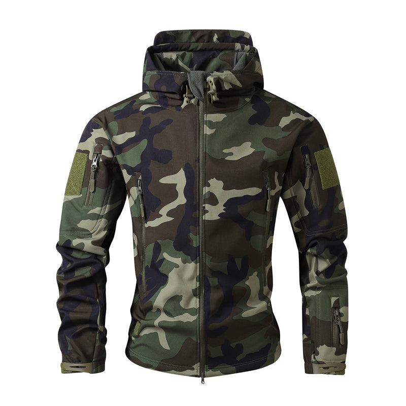🌲 Tactical Camo, All-Weather Protection | Men's Outdoor Hooded Jacket ⚡