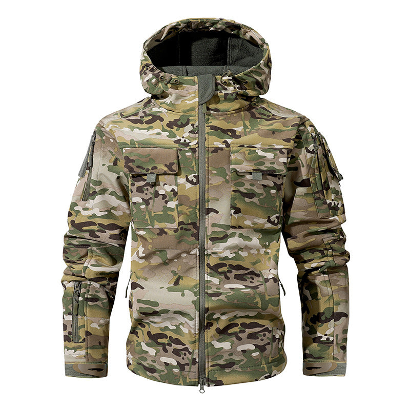 💥 Built for Tough Conditions | Men's Thermal Waterproof Multi-Pocket Hooded Jacket⚡Free shipping