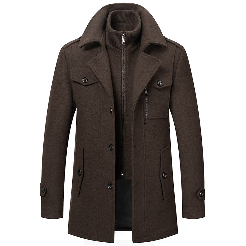 🔥 3,000 sold out in just 2 days –Men's Classic Mid-Length Slim Fit Overcoat