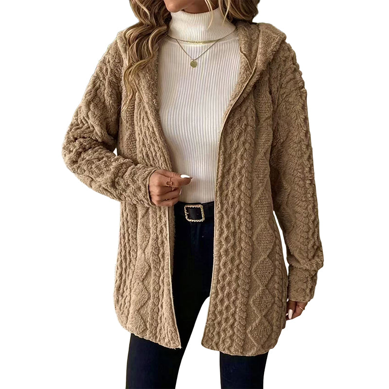 🎁2026 New Arrivals💥Last Day Sale 50% Off💃 Women’s Casual Plush Hooded Jacket-Q