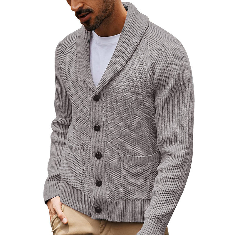 ✨Men's Casual Shawl Collar Sweater Cardigan – 50% OFF! Cozy, Stylish, Everyday Layering Essential