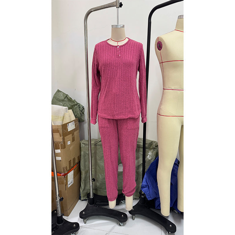 Women's Top & Drawstring Pants 2-Piece Set