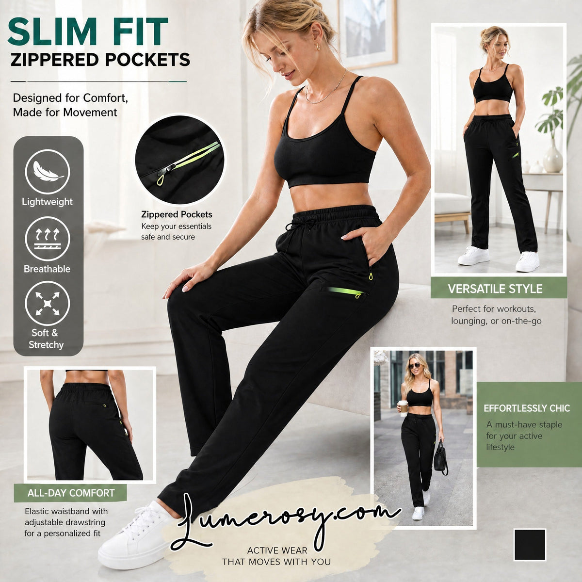 ☁️All-Day Comfort, One Pair Endless Outfits👖 Women's Cargo Trousers – Elastic Drawstring Waist & Relaxed Straight Leg | Perfect for Office, Weekend Errands & Outdoors, Easy to Style ✨