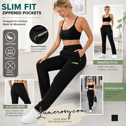 ☁️All-Day Comfort, One Pair Endless Outfits👖 Women's Cargo Trousers – Elastic Drawstring Waist & Relaxed Straight Leg | Perfect for Office, Weekend Errands & Outdoors, Easy to Style ✨