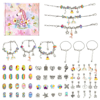 🎁 Charm Bracelet Making Kit - Includes Beads & Tools, Creative Fun for Kids/Adults, Perfect Gift Idea 👧📦