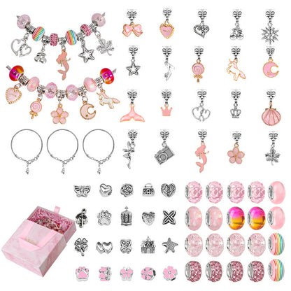 🎁 Charm Bracelet Making Kit - Includes Beads & Tools, Creative Fun for Kids/Adults, Perfect Gift Idea 👧📦