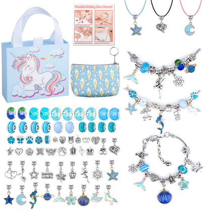 🎁 Charm Bracelet Making Kit - Includes Beads & Tools, Creative Fun for Kids/Adults, Perfect Gift Idea 👧📦