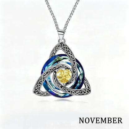 🌲Xmas Hot Sales - 50% off💝Birthstone Celtic Knot Necklace for Women