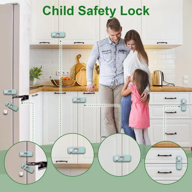 🚨 LIMITED-TIME 50% OFF! 🔒 Multifunctional Child Proof Refrigerator Locks – Secure, Invisible, Simple Install ✨
