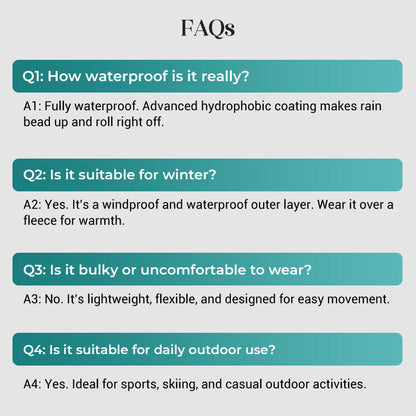 Outdoor Waterproof Sports Hooded Jacket