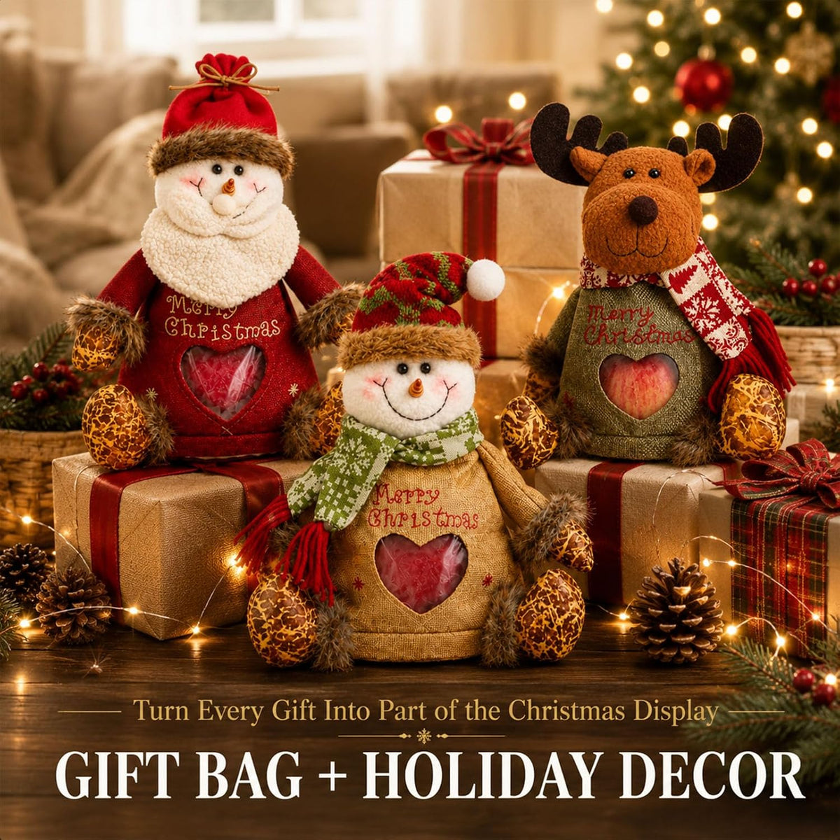 🎅Christmas Gift Bags Zipper Design