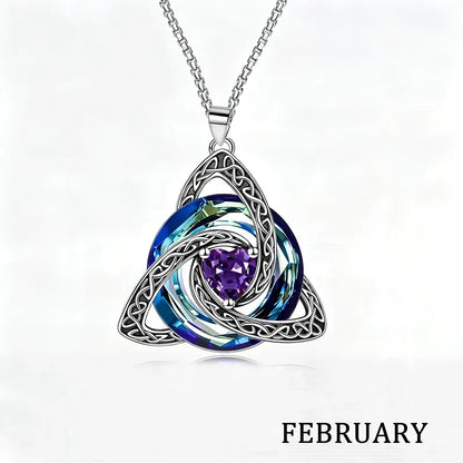 🌲Xmas Hot Sales - 50% off💝Birthstone Celtic Knot Necklace for Women