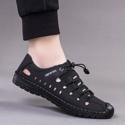 🔥Кожени сандали Aviator с увит пръст👞