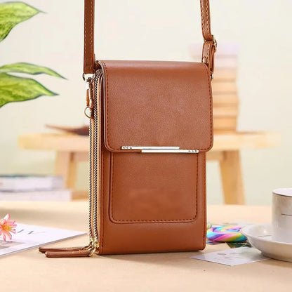 🏆Last Day Promotion：ONLY ￡9.99!!👜📱 Simple and elegant women's touchscreen crossbody phone wallet