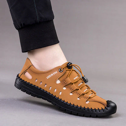 🔥Кожени сандали Aviator с увит пръст👞