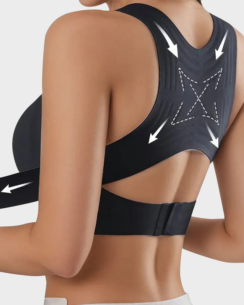 🎉LAST DAY SALE -70% OFF⚡Front Closure Cross-Back Wireless Posture Bra
