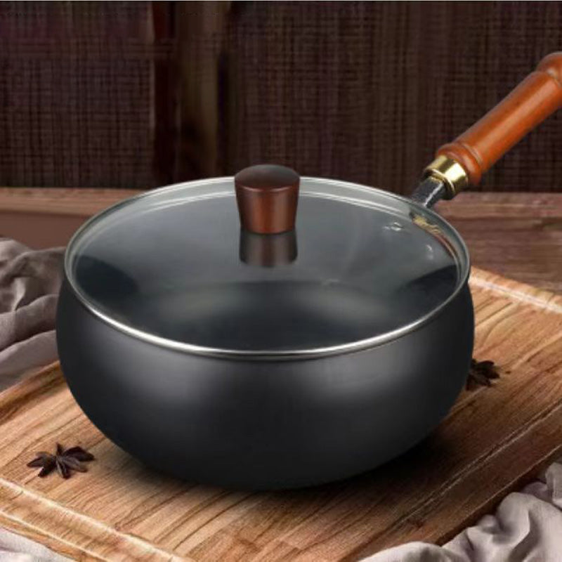 🍳 Светкавична разпродажба 🔥 Ултралек, без покритие, дебел чугунен тиган с незалепващо покритие