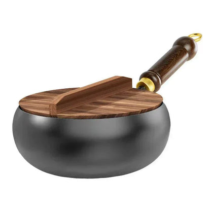 🍳 Светкавична разпродажба 🔥 Ултралек, без покритие, дебел чугунен тиган с незалепващо покритие