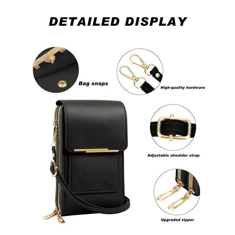 🏆Last Day Promotion：ONLY ￡9.99!!👜📱 Simple and elegant women's touchscreen crossbody phone wallet