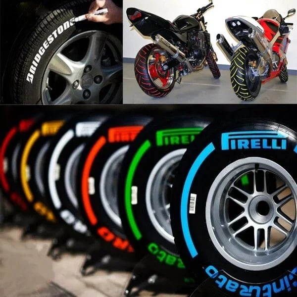 🌈🖌️ Waterproof Tyre Paint Pen – Vibrant colors, weatherproof & easy apply – Customize your tires with lasting style 🚗