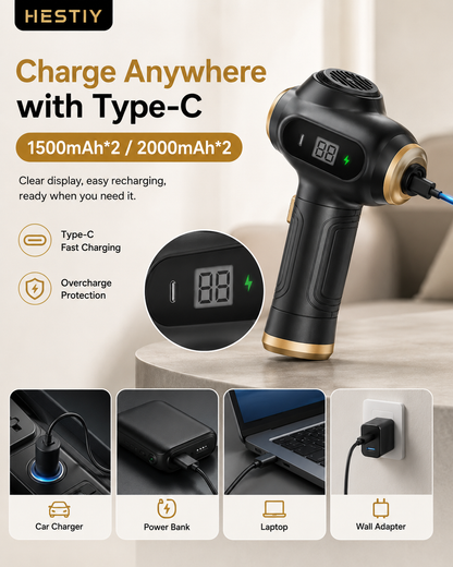 🚗 Cordless 4-in-1 Car Vacuum – 12000Pa Suction 💨