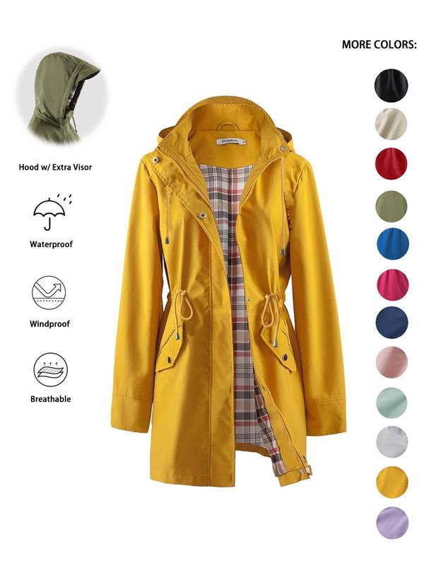 🔥This Week's Special Price:£25.99!!🧥💦Womens Chic. Lightweight. Waterproof Jacket🍃-Unleash Style and Durability in Any Storm!4
