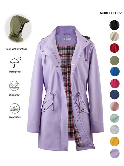 🔥This Week's Special Price:£25.99!!🧥💦Womens Chic. Lightweight. Waterproof Jacket🍃-Unleash Style and Durability in Any Storm!4