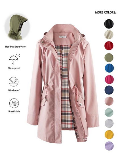 🔥This Week's Special Price:£25.99!!🧥💦Womens Chic. Lightweight. Waterproof Jacket🍃-Unleash Style and Durability in Any Storm!4