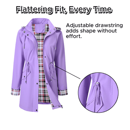 🔥This Week's Special Price:£25.99!!🧥💦Womens Chic. Lightweight. Waterproof Jacket🍃-Unleash Style and Durability in Any Storm!4