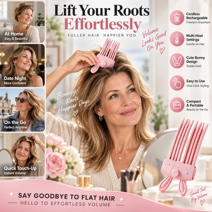 💇‍♀️✨Rechargeable Hair Root Volumizing Clip – Lifts Roots, Adds Volume, Portable & Easy to Use