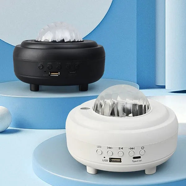 Декорация за дома – лампа с проектор за звездно небе и Bluetooth високоговорител