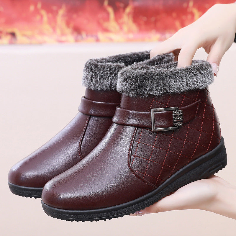 Women's Winter Soft Boots with Faux Fur Lining