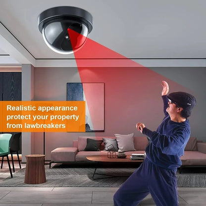 📹💡Simulation Surveillance Camera with Lights – Realistic Deterrent, Easy to Install, Indoor & Outdoor Use
