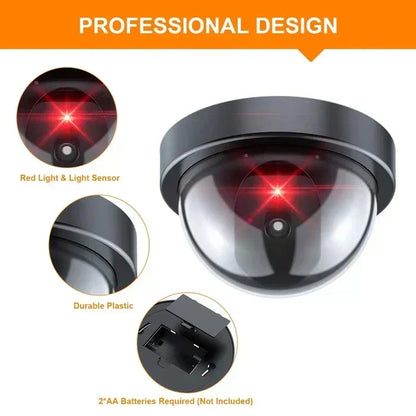 📹💡Simulation Surveillance Camera with Lights – Realistic Deterrent, Easy to Install, Indoor & Outdoor Use