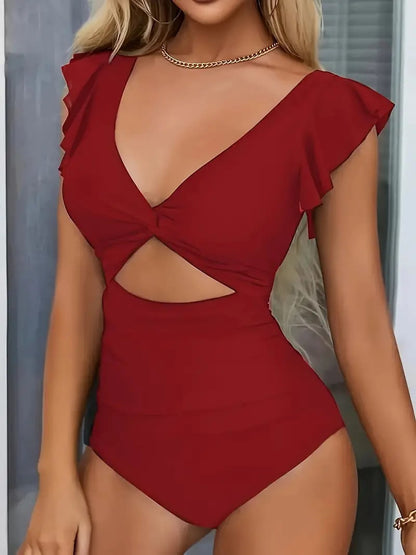 🎁ОГРАНИЧЕНА ГОРЕЩА ПРОДАЖБА - 40% ОТСТЪПКА👗Секси бански с волани 😍