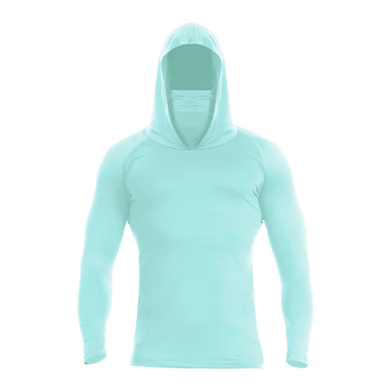 🥳SUMMER HOT SALE🥳💞50K+ SOLD!💥50% OFF! 🔥 Men's Lightweight Quick-Dry UV Protection Hoodie – Built-in Face Cover, 4-Way Stretch & Sweat-Wicking 💨