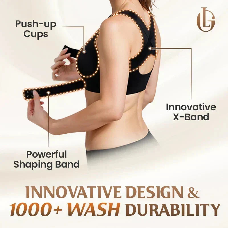 🎉LAST DAY SALE -70% OFF⚡Front Closure Cross-Back Wireless Posture Bra