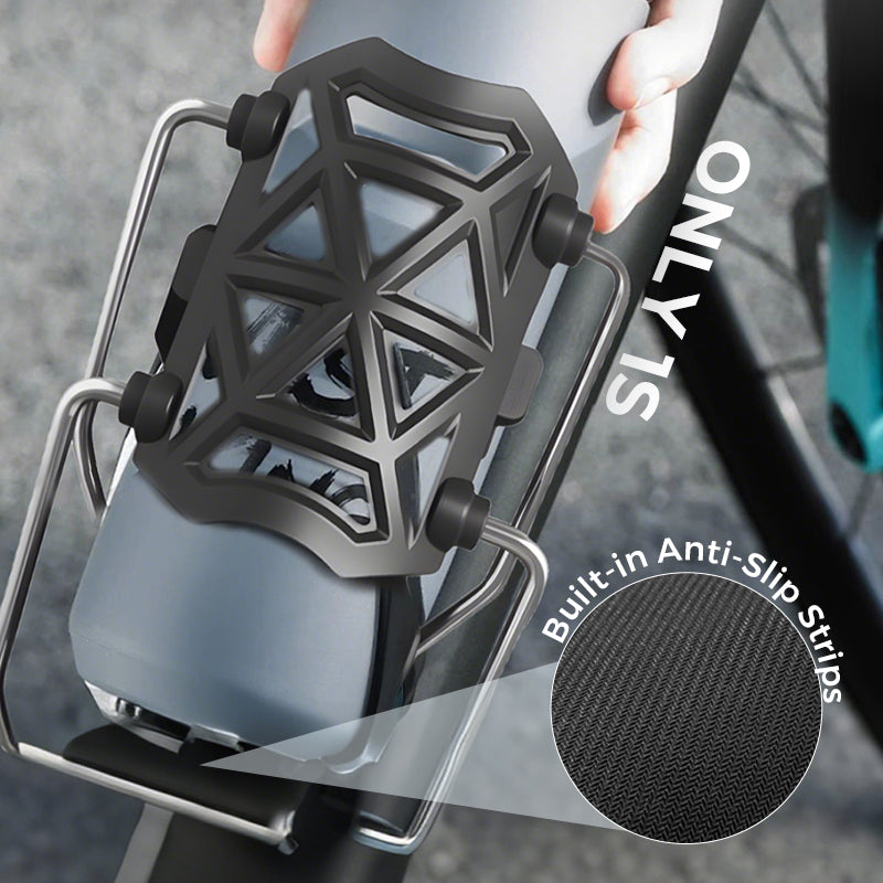 🚲✨Cycling Bottle Holder + Cleaning Brush – Universal & Secure
