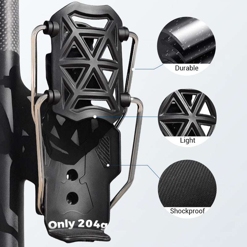 🚲✨Cycling Bottle Holder + Cleaning Brush – Universal & Secure