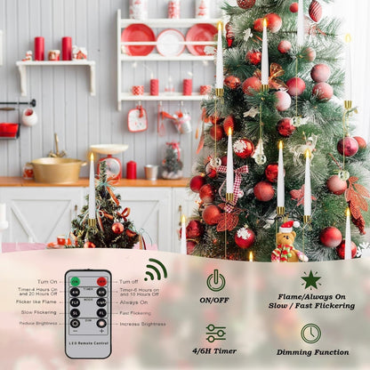 🎁🎄Прозрачна кристална топка LED коледна елха свещ🕯️