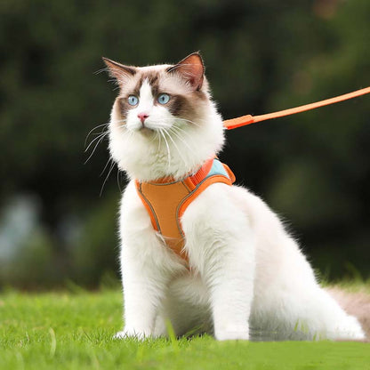 🐱Отразяваща котешка каишка с повод против бягство✨