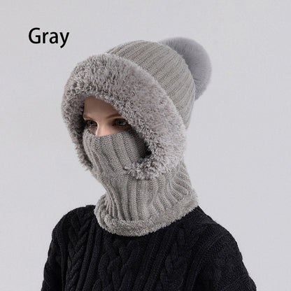 🔥Women's Winter One-Piece Knitted Beanie Scarf Mask
