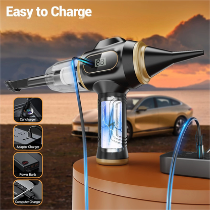 🚗 Cordless 4-in-1 Car Vacuum – 12000Pa Suction 💨