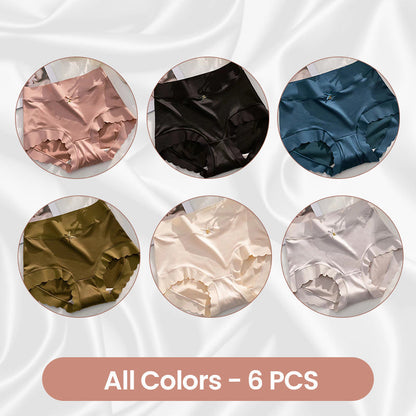 🩲 Premium Satin Panties | Antibacterial & Moisture-Absorbing – Silky Comfort for All-Day Wear ✨